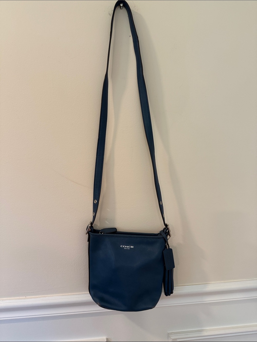 Vintage Coach Blue Legacy Leather Bag